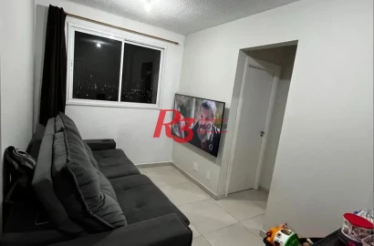 Apartamento com 2 dormitórios à venda, 45 m² por R$ 300.000,00 - Castelo - Santos/SP