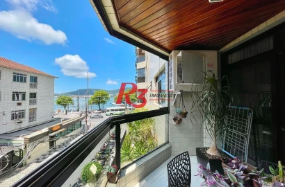 Apartamento, 150 m² - venda por R$ 1.500.000,00 ou aluguel por R$ 18.000,00/mês - Ponta da Praia - Santos/SP