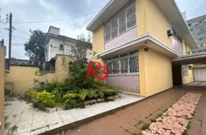 Sobrado com 3 dormitórios, 250 m² - venda por R$ 3.200.000,00 ou aluguel por R$ 24.300,01/mês - Encruzilhada - Santos/SP