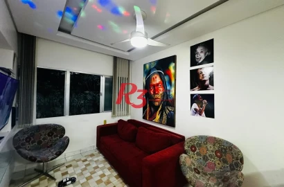 Apartamento com 1 dormitório à venda, 39 m² por R$ 300.000,00 - Ilha Porchat - São Vicente/SP
