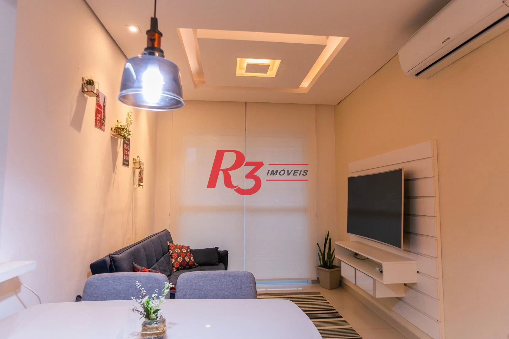 Apartamento com 1 dormitório à venda, 54 m² por R$ 735.000,00 - José Menino - Santos/SP