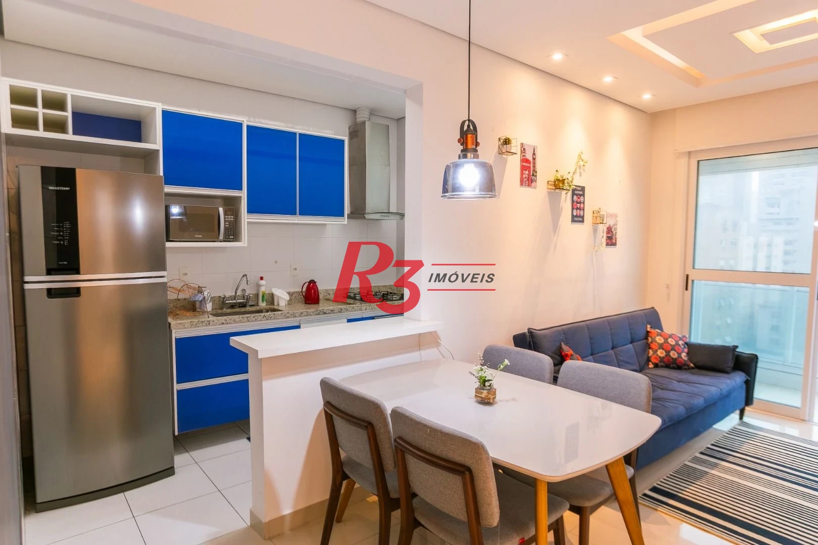 Apartamento com 1 dormitório à venda, 54 m² por R$ 735.000,00 - José Menino - Santos/SP