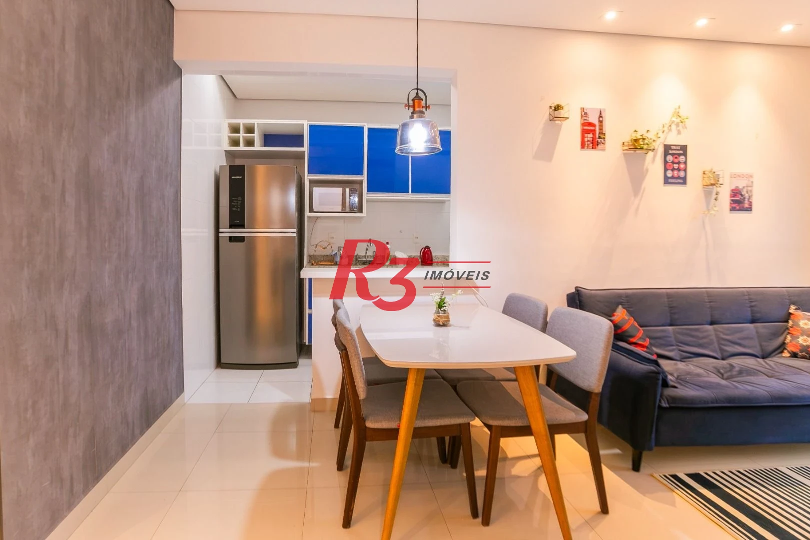 Apartamento com 1 dormitório à venda, 54 m² por R$ 735.000,00 - José Menino - Santos/SP