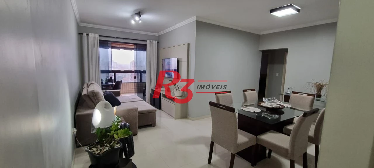 Apartamento à venda, 107 m² por R$ 1.180.000,00 - Embaré - Santos/SP