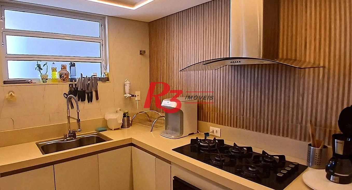 Apartamento com 3 dormitórios à venda, 157 m² por R$ 2.500.000,00 - Ponta da Praia - Santos/SP