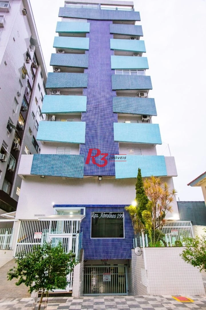 Apartamento com 1 dormitório à venda, 44 m² por R$ 450.000,00 - Campo Grande - Santos/SP