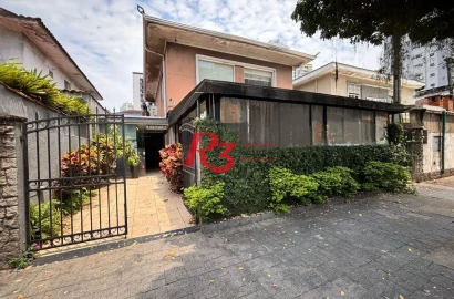 Casa com 3 dormitórios, 178 m² - venda por R$ 1.800.000,00 ou aluguel por R$ 12.000,00/mês - Gonzaga - Santos/SP