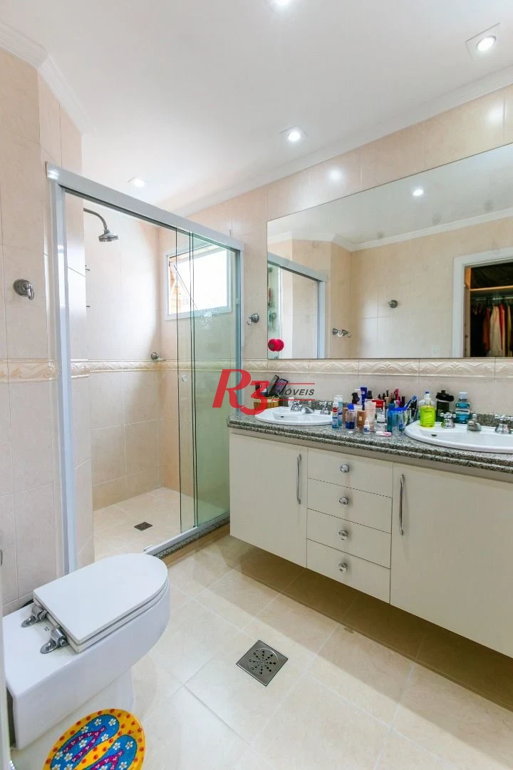 Apartamento para alugar, 204 m² por R$ 23.000,01/mês - Gonzaga - Santos/SP