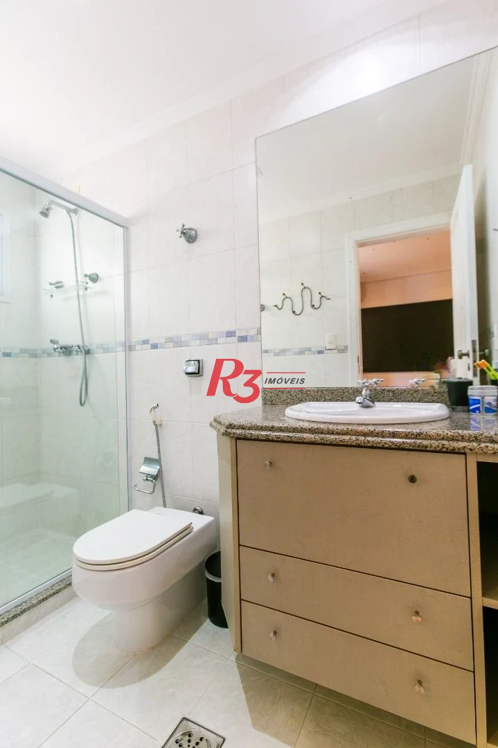 Apartamento para alugar, 204 m² por R$ 23.000,01/mês - Gonzaga - Santos/SP