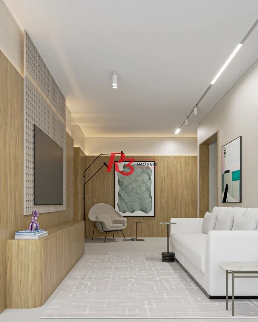 Apartamento à venda, 89 m² por R$ 1.268.420,59 - Boqueirão - Santos/SP