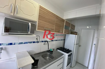 Apartamento com 1 dormitório à venda, 45 m² por R$ 380.000,00 - Aparecida - Santos/SP