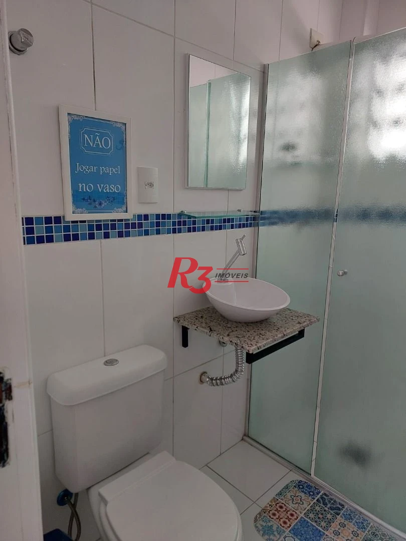 Apartamento com 1 dormitório à venda, 45 m² por R$ 380.000,00 - Aparecida - Santos/SP