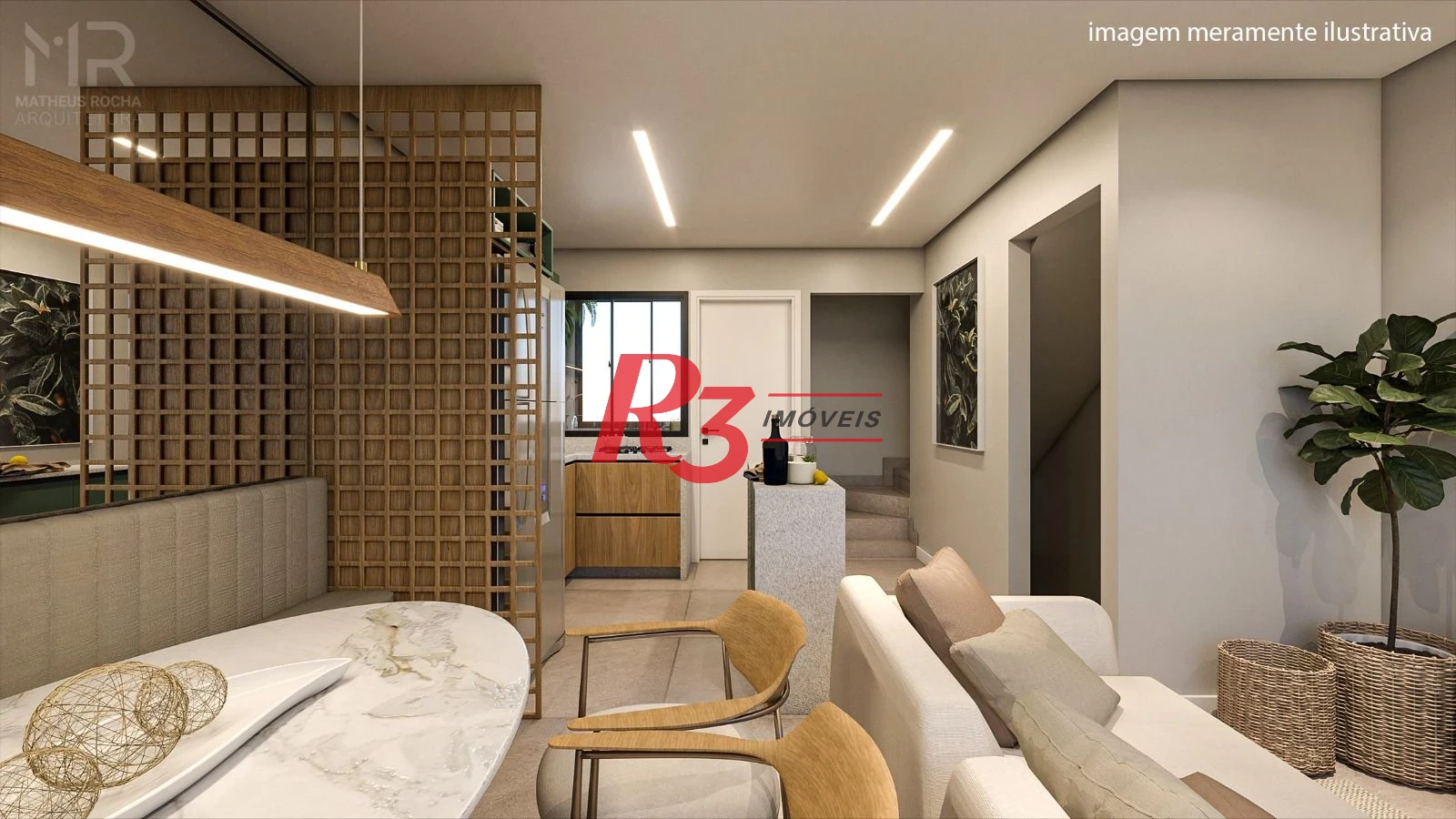 Village com 2 dormitórios à venda, 105 m² por R$ 570.000,00 - Vila Belmiro - Santos/SP