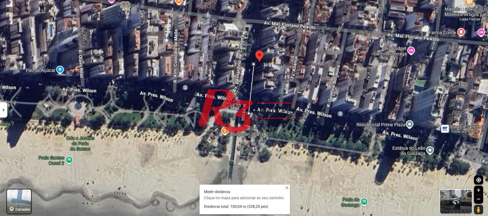 Terreno para alugar, 447 m² por R$ 35.000,00/mês - Vila Belmiro - Santos/SP