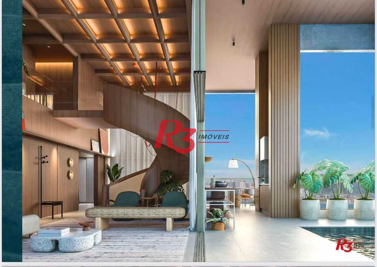 Apartamento com 4 dormitórios à venda, 319 m² por R$ 8.500.000,00 - Ponta da Praia - Santos/SP