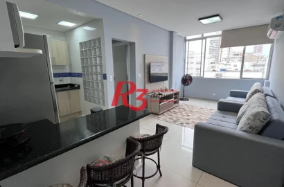 Apartamento à venda, 48 m² por R$ 490.000,00 - Gonzaga - Santos/SP