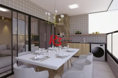 Apartamento com 2 dormitórios à venda, 70 m² por R$ 805.000,00 - José Menino - Santos/SP