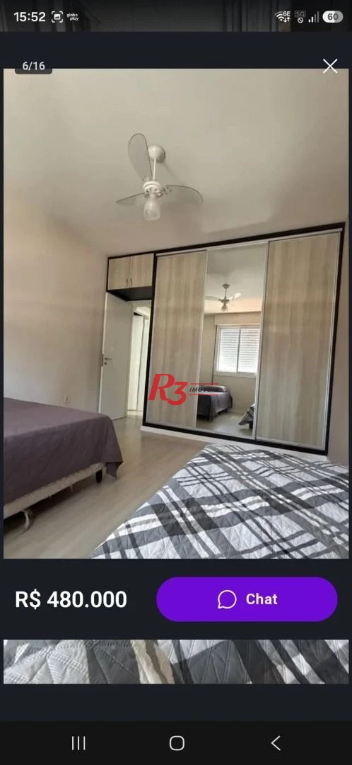 Apartamento com 3 dormitórios à venda, 97 m² por R$ 510.000,00 - Macuco - Santos/SP