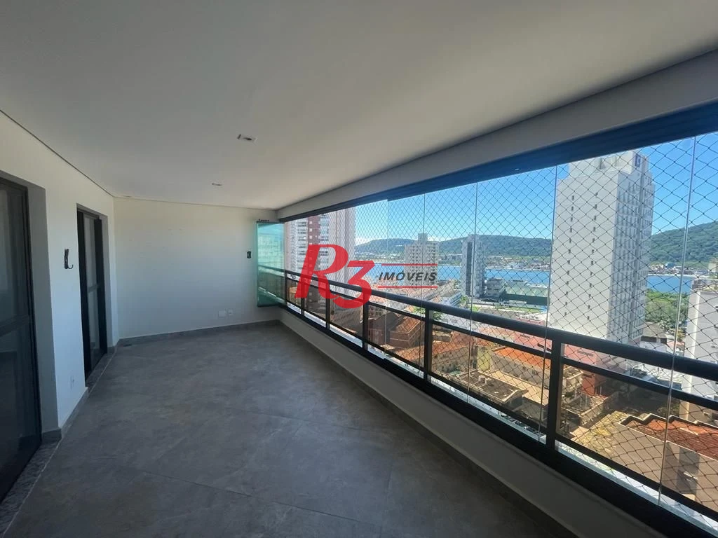 Apartamento para alugar, 125 m² por R$ 10.500,00/mês - Ponta da Praia - Santos/SP