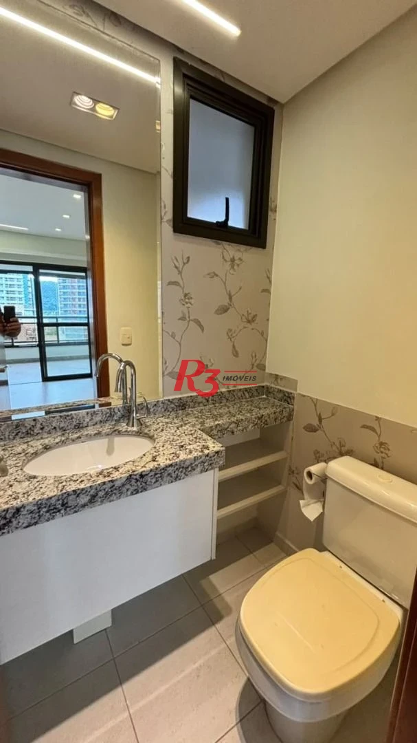Apartamento para alugar, 125 m² por R$ 10.500,00/mês - Ponta da Praia - Santos/SP