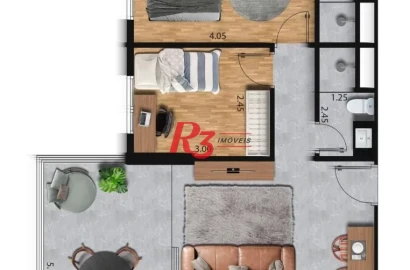 Apartamento com 2 dormitórios à venda, 69 m² por R$ 660.591,00 - José Menino - Santos/SP