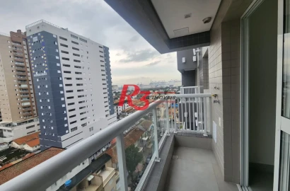 Apartamento com 1 dormitório à venda, 38 m² por R$ 440.000,00 - Macuco - Santos/SP