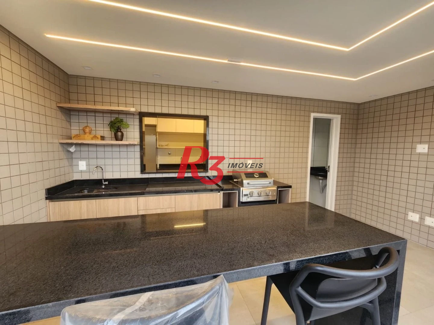 Apartamento com 1 dormitório à venda, 38 m² por R$ 440.000,00 - Macuco - Santos/SP