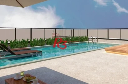 Apartamento com 2 dormitórios à venda, 69 m² por R$ 750.000 - José Menino - Santos/SP
