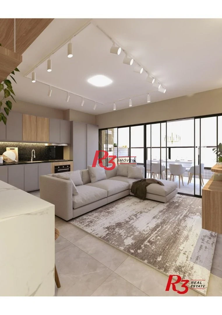 Apartamento com 2 dormitórios à venda, 70 m² por R$ 915.000,00 - José Menino - Santos/SP