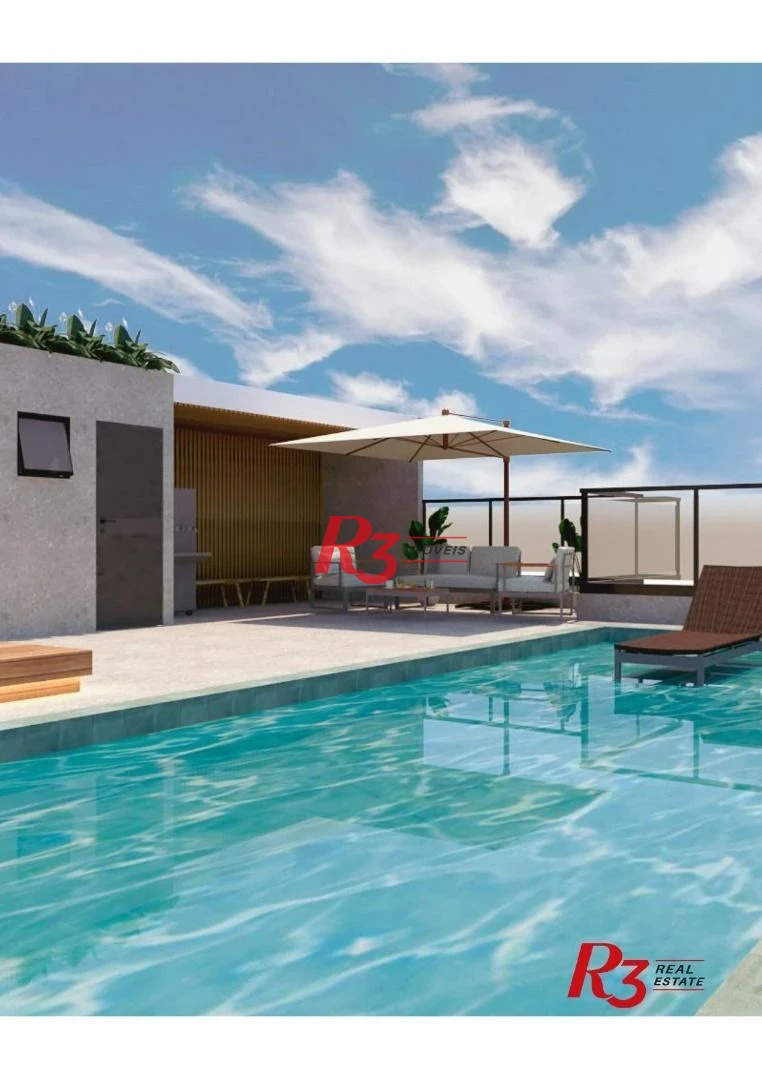 Apartamento com 2 dormitórios à venda, 70 m² por R$ 915.000,00 - José Menino - Santos/SP