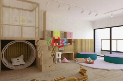 Apartamento com 2 dormitórios à venda, 70 m² por R$ 749.016,00 - José Menino - Santos/SP