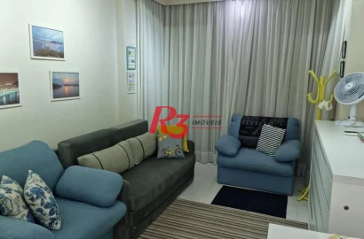 Apartamento com 1 dormitório à venda, 32 m² por R$ 300.000,00 - Itararé - São Vicente/SP