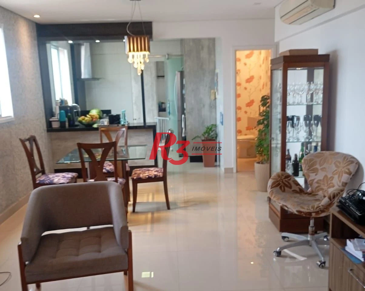 Apartamento Duplex à venda, 124 m² por R$ 1.400.000,00 - Marapé - Santos/SP