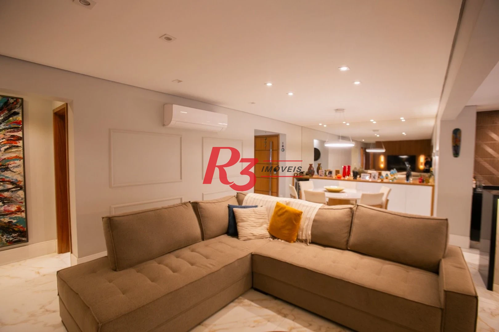 Apartamento com 3 dormitórios à venda, 132 m² por R$ 1.810.000,00 - Ponta da Praia - Santos/SP