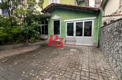 Casa para alugar, 283 m² por R$ 12.000,00/mês - Macuco - Santos/SP