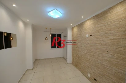 Apartamento com 2 dormitórios à venda, 56 m² por R$ 415.000,00 - José Menino - Santos/SP