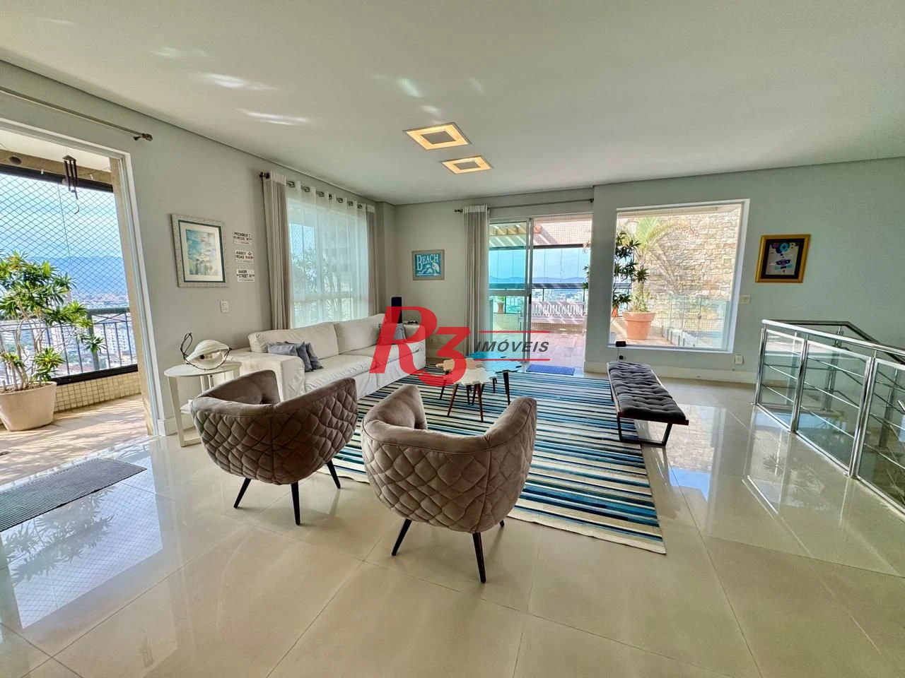Cobertura com 4 dormitórios à venda, 478 m² por R$ 5.350.000,00 - Vila Rica - Santos/SP