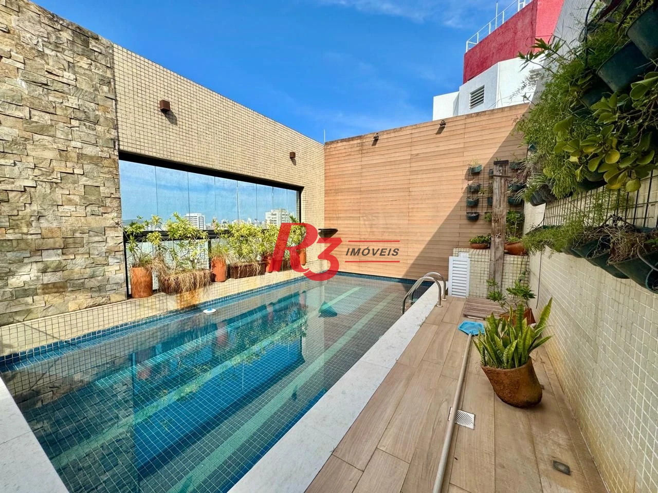 Cobertura com 4 dormitórios à venda, 478 m² por R$ 5.350.000,00 - Vila Rica - Santos/SP