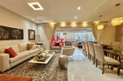 Apartamento com 3 dormitórios à venda, 181 m² por R$ 3.360.000,00 - Gonzaga - Santos/SP