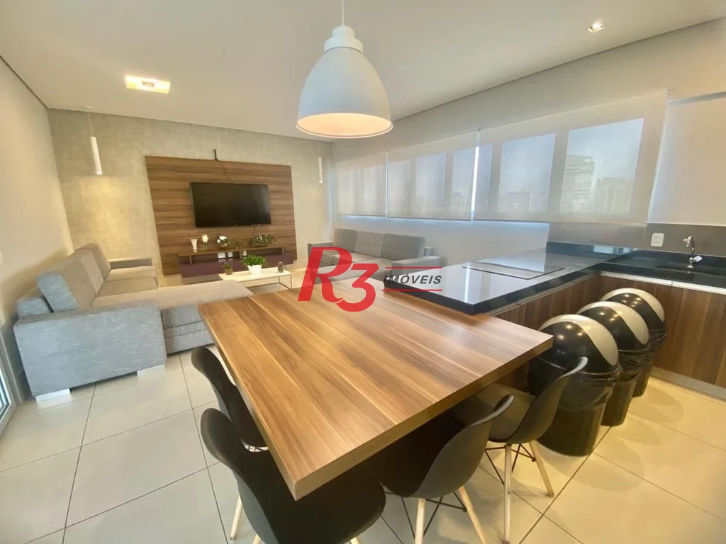 Apartamento com 2 dormitórios à venda, 100 m² por R$ 1.690.000,00 - Boqueirão - Santos/SP