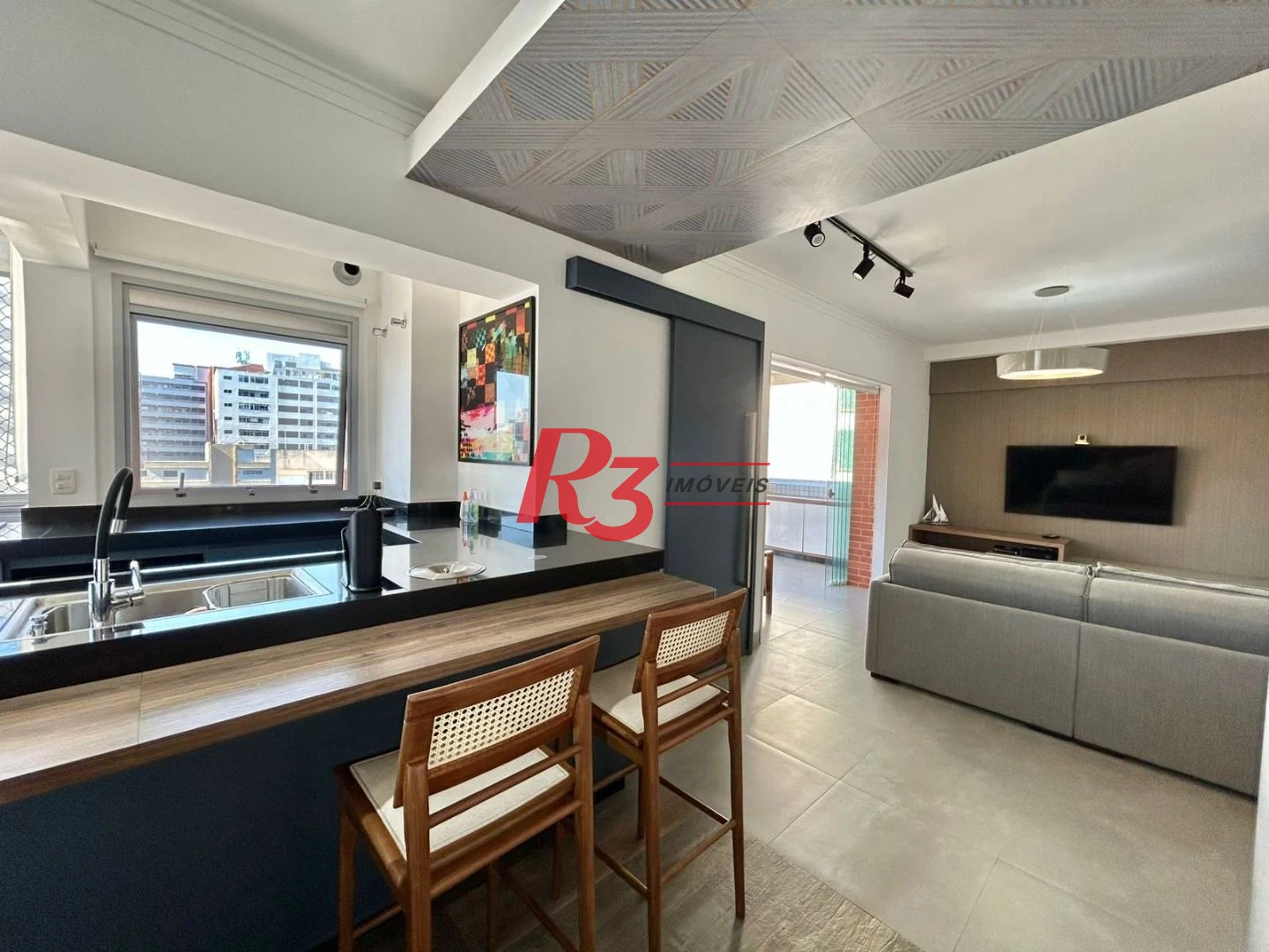 Apartamento com 2 dormitórios à venda, 100 m² por R$ 1.690.000,00 - Boqueirão - Santos/SP