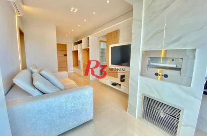 Apartamento com 2 dormitórios à venda, 66 m² por R$ 1.250.000,00 - Boqueirão - Santos/SP