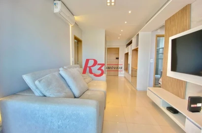Apartamento com 2 dormitórios à venda, 66 m² por R$ 1.250.000,00 - Boqueirão - Santos/SP