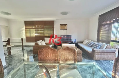 Cobertura com 3 dormitórios à venda, 212 m² por R$ 3.200.000,00 - Aparecida - Santos/SP
