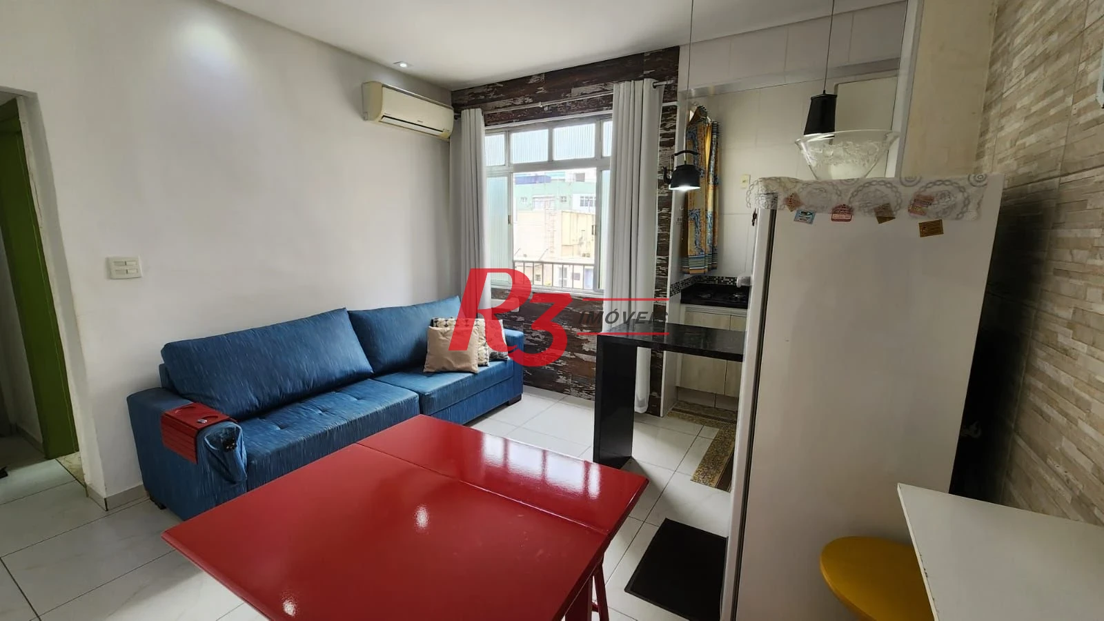 Apartamento com 1 dormitório, 42 m² - venda por R$ 480.000,00 ou aluguel por R$ 3.750,00/mês - Ponta da Praia - Santos/SP