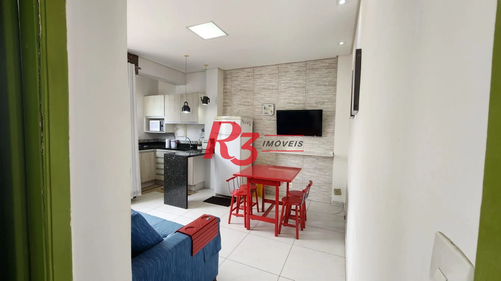 Apartamento com 1 dormitório, 42 m² - venda por R$ 480.000,00 ou aluguel por R$ 3.750,00/mês - Ponta da Praia - Santos/SP
