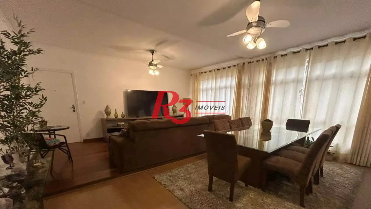 Apartamento com 3 dormitórios à venda, 133 m² por R$ 800.000,00 - Gonzaga - Santos/SP