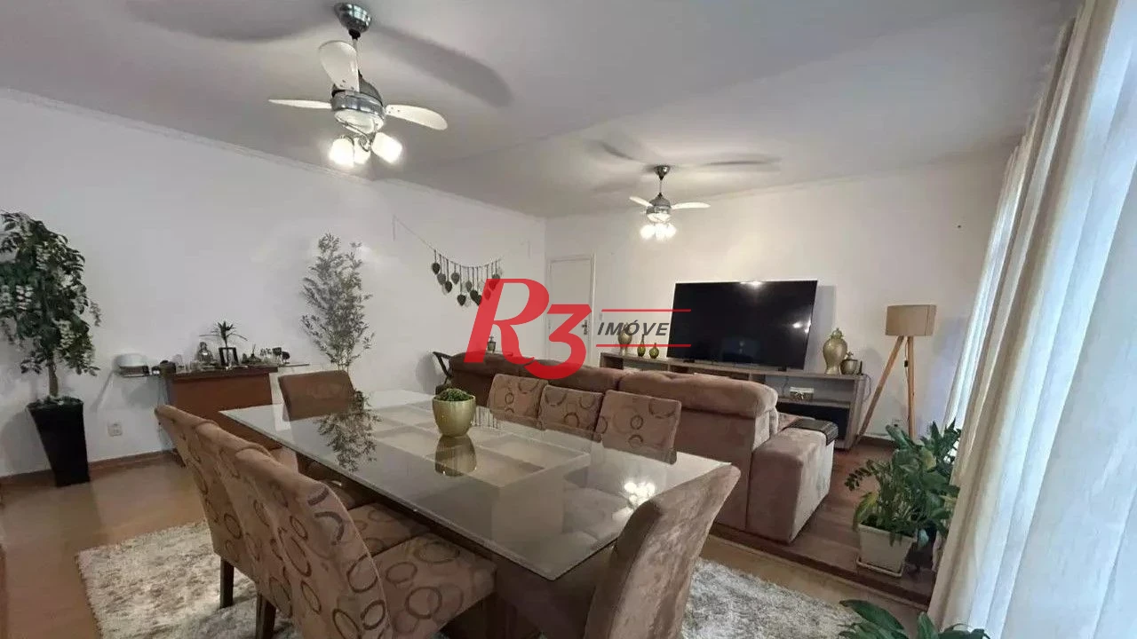 Apartamento com 3 dormitórios à venda, 133 m² por R$ 800.000,00 - Gonzaga - Santos/SP