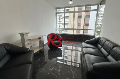 Apartamento para alugar, 110 m² por R$ 4.800,00/mês - Boqueirão - Santos/SP