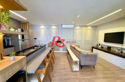 Apartamento com 2 dormitórios à venda, 77 m² por R$ 1.100.000,00 - Ponta da Praia - Santos/SP